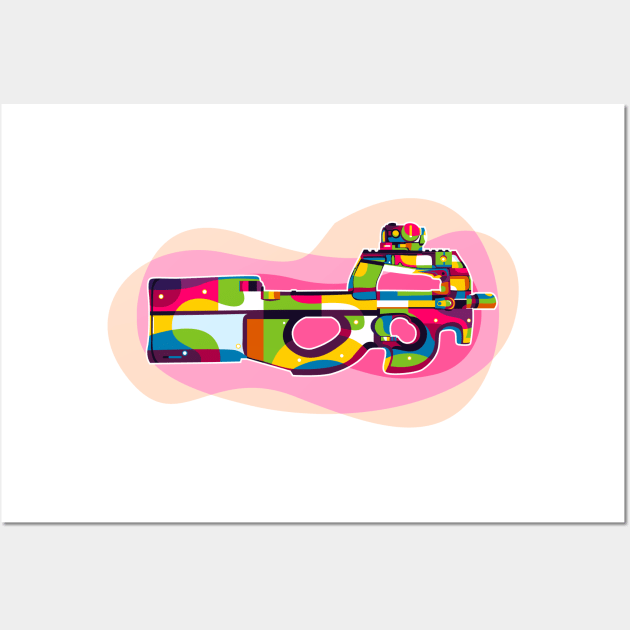 FN P90 Wall Art by wpaprint